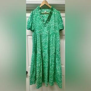 Crown & Ivy Green Paisley Dress